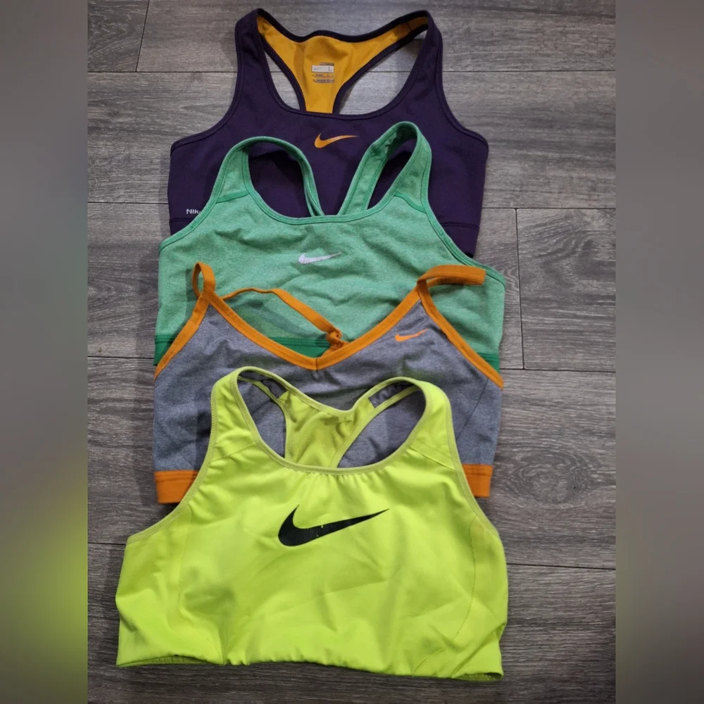 Nike Sports Bras - Purple, Green, Yellow, and Gray. - Picture 11 of 13